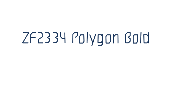 ZF2334 Polygon Bold Logo