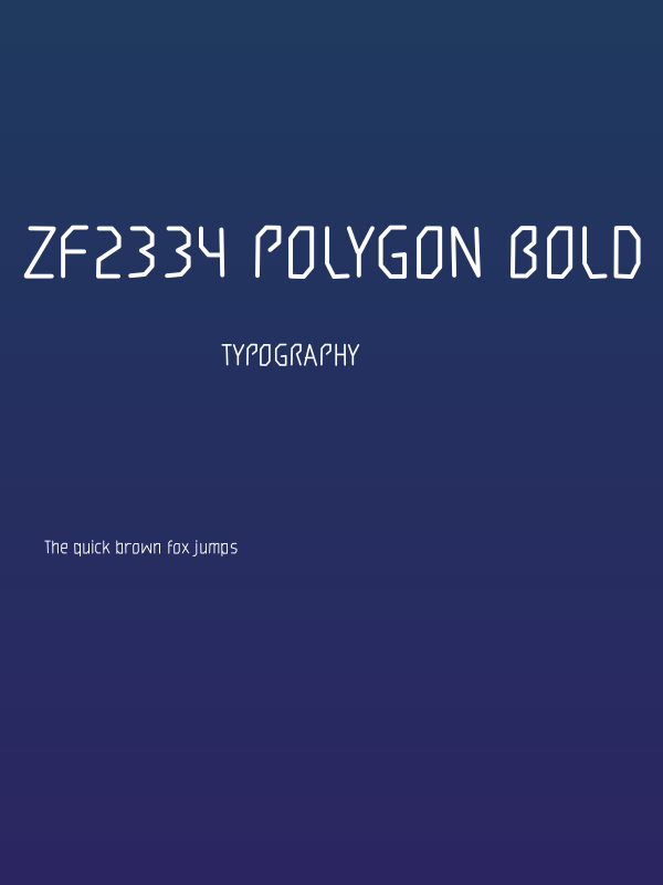 ZF2334 Polygon Bold Poster