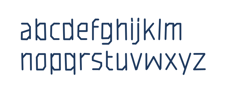 ZF2334 Polygon Bold Lowercase