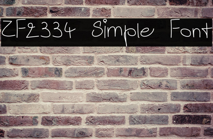 ZF2334 Simple Font Example 3