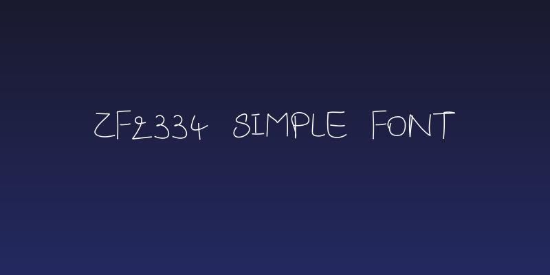 ZF2334 Simple Font Social Header