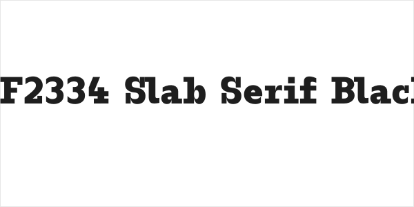 ZF2334 Slab Serif Black Logo
