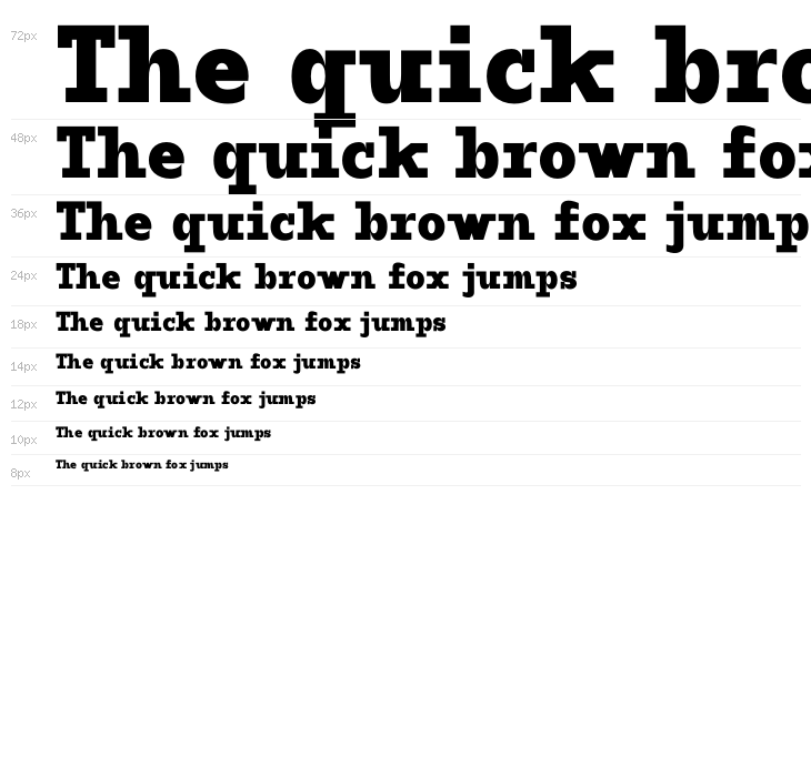 ZF2334 Slab Serif Black Waterfall