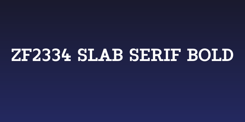 ZF2334 Slab Serif Bold Social Header