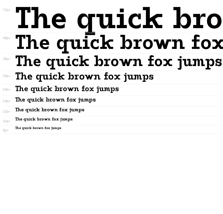 ZF2334 Slab Serif Bold Waterfall