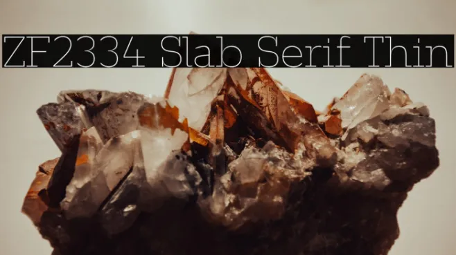 ZF2334 Slab Serif Thin Example 3