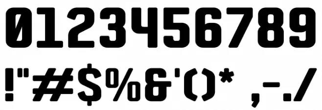 ZF2334 Square Black Schriftart Anderer Schreiben