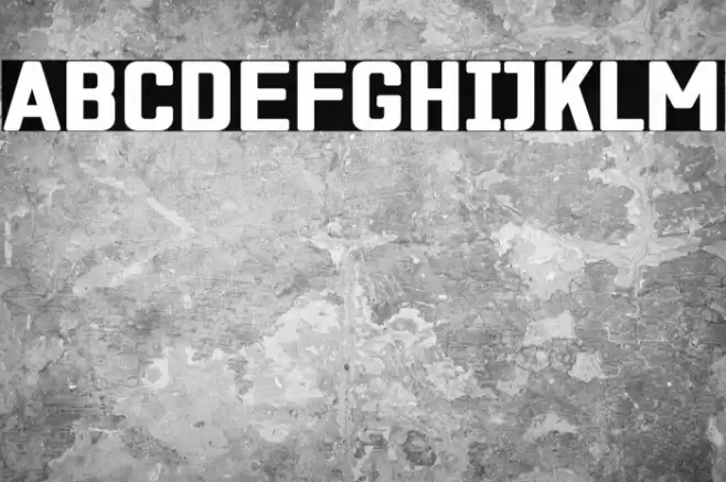 ZF2334 Square Black Font examples