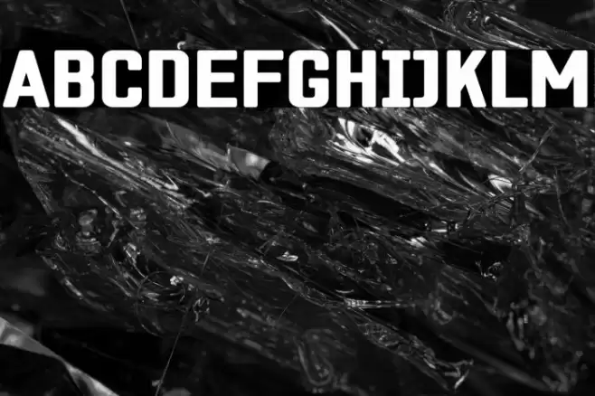 ZF2334 Square Black Font examples