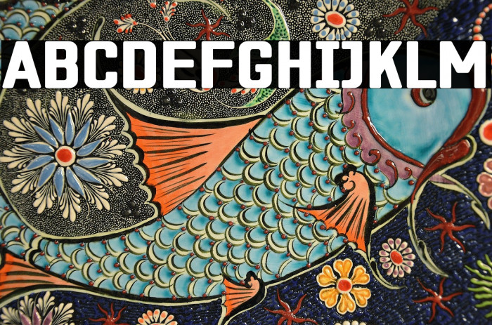 ZF2334 Square Black Schriftart examples