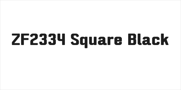 ZF2334 Square Black Logo