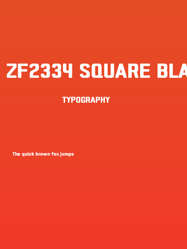 ZF2334 Square Black Poster