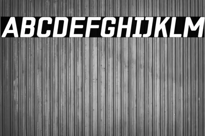 ZF2334 Square Bold Italic Caratteri examples