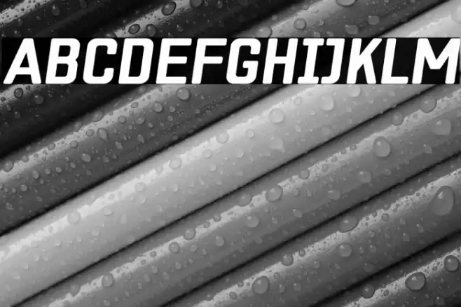 ZF2334 Square Bold Italic Caratteri examples