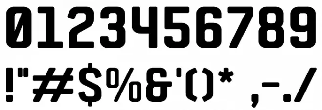 ZF2334 Square Bold Fuentes OTROS CHARS