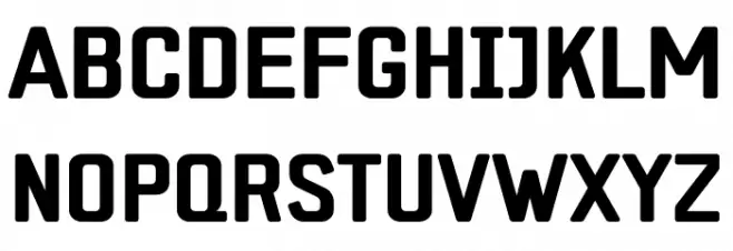 ZF2334 Square Bold Fuentes MAYÚSCULAS