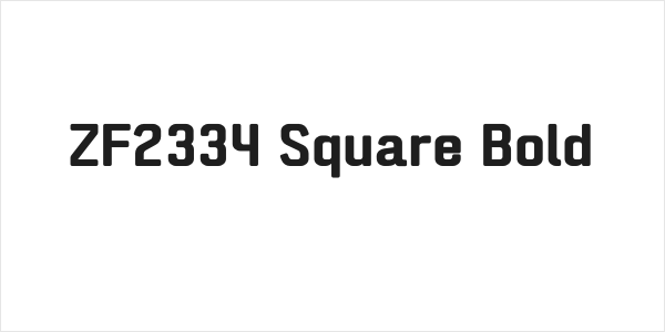 ZF2334 Square Bold Logo