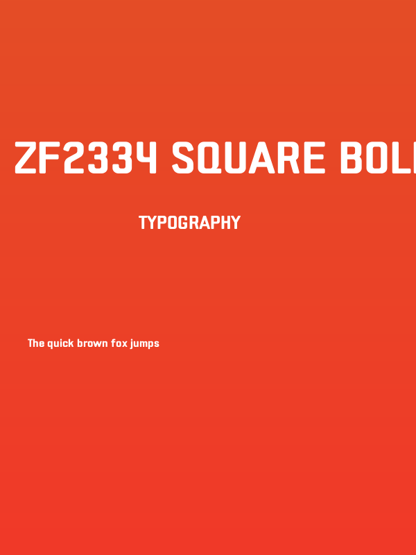 ZF2334 Square Bold Poster