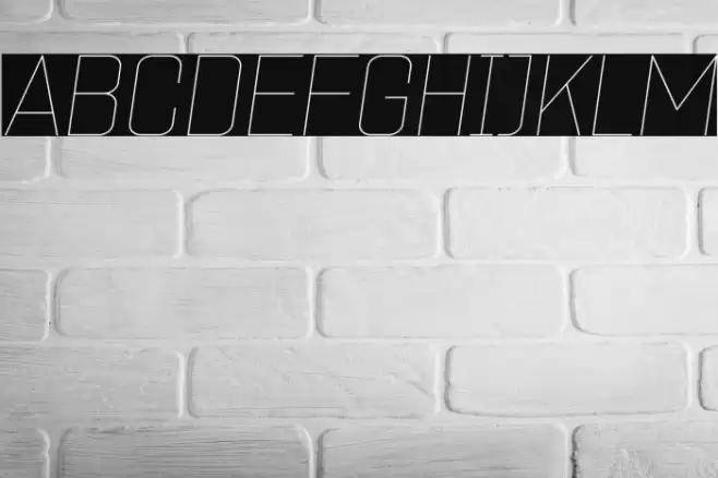 ZF2334 Square Hairline Italic Polices examples