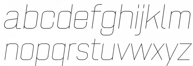 ZF2334 Square Hairline Italic Polices MINUSCULES