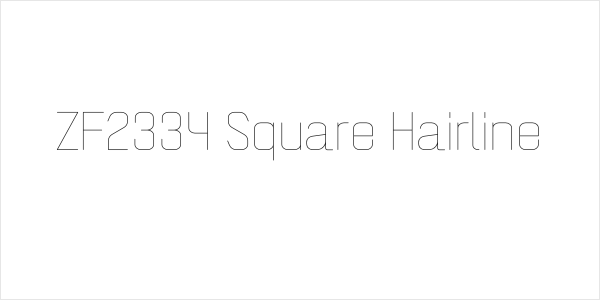 ZF2334 Square Hairline Logo