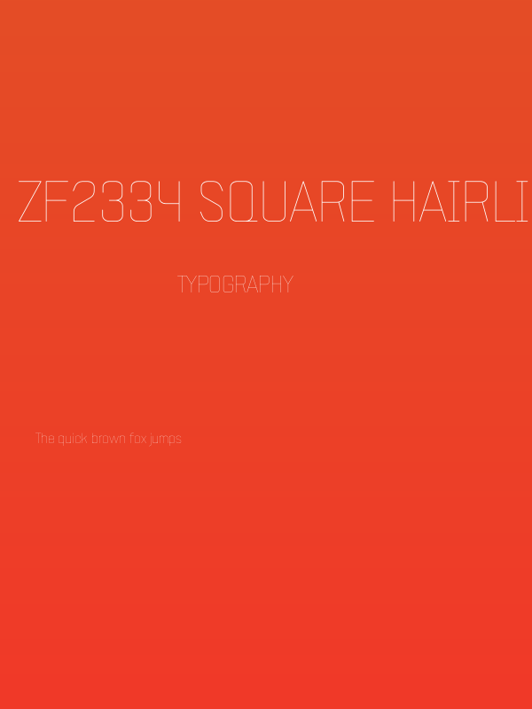 ZF2334 Square Hairline Poster