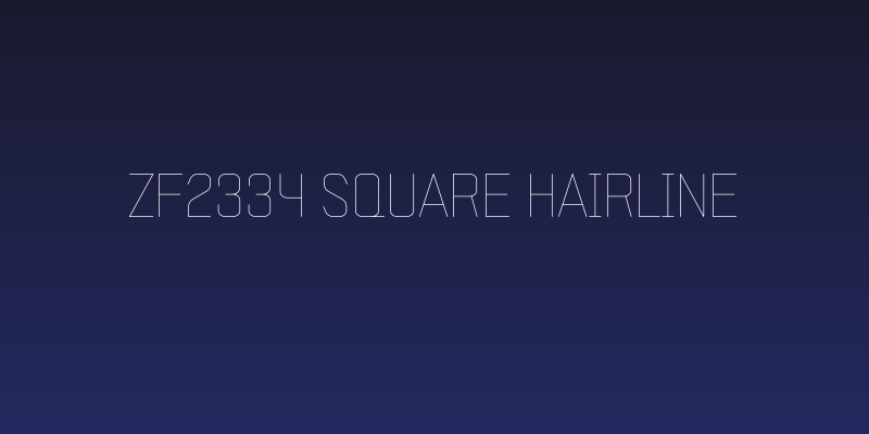 ZF2334 Square Hairline Social Header