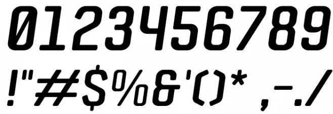 ZF2334 Square Italic फ़ॉन्ट अन्य घर का काम