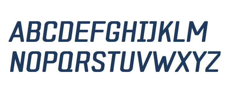 ZF2334 Square Italic Uppercase