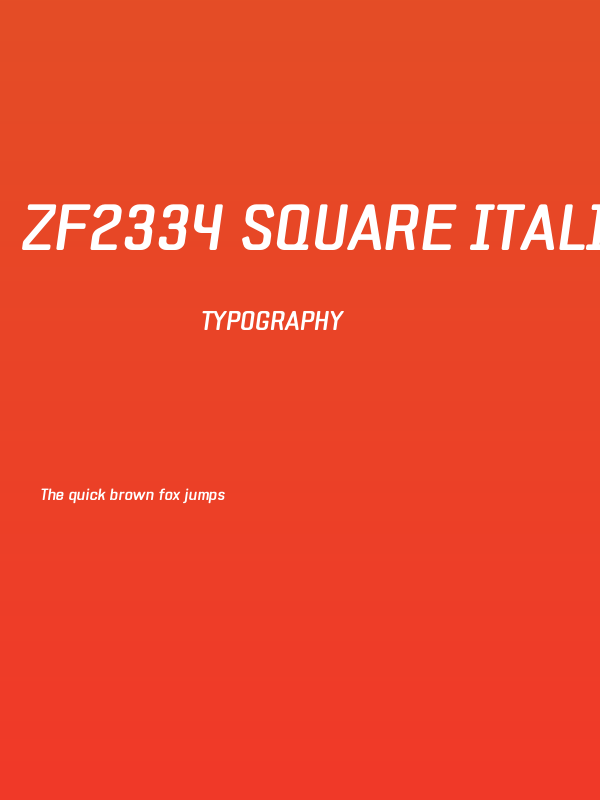 ZF2334 Square Italic Poster