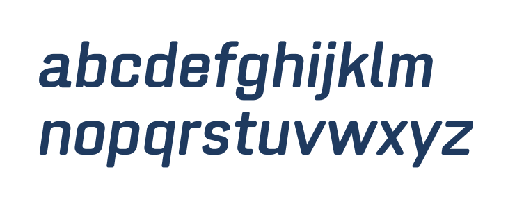 ZF2334 Square Italic Lowercase