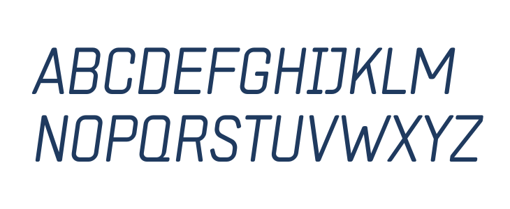 ZF2334 Square Light Italic Uppercase