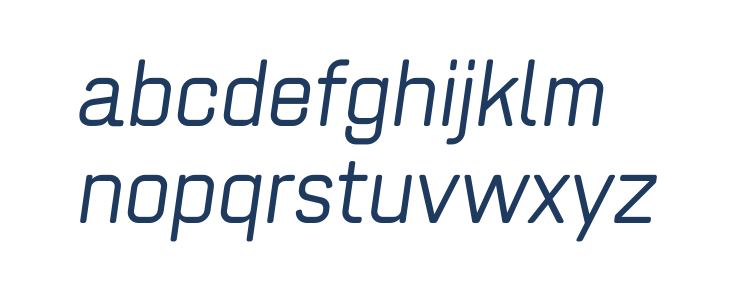 ZF2334 Square Light Italic Lowercase