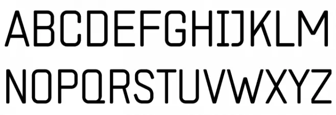 ZF2334 Square Light Schriftart Gro&szlig;