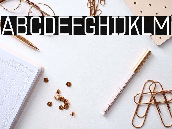 ZF2334 Square Light Schriftart examples