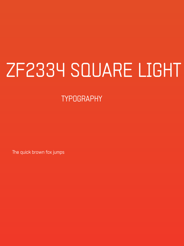 ZF2334 Square Light Poster