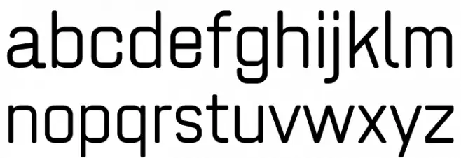 ZF2334 Square Light Schriftart Kleinbuchstaben