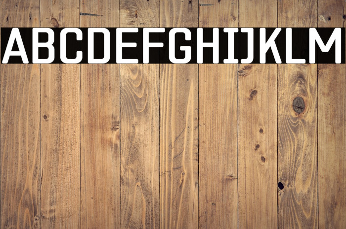 ZF2334 Square Regular Schriftart examples