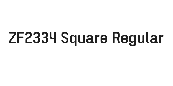 ZF2334 Square Regular Logo