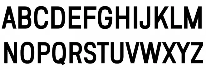 ZF2334 Squarish ExtraBold Font Litere mari
