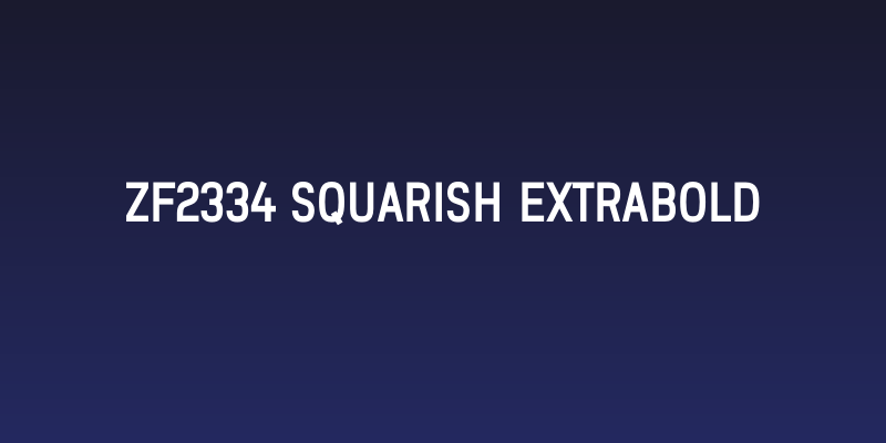 ZF2334 Squarish ExtraBold Social Header
