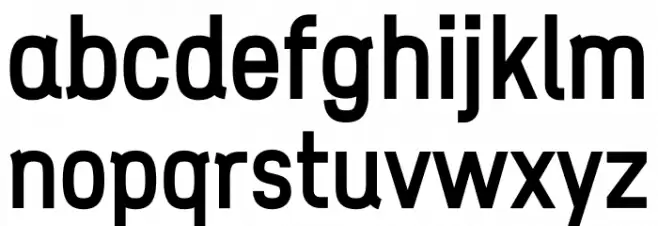 ZF2334 Squarish ExtraBold خط أحرف صغيرة