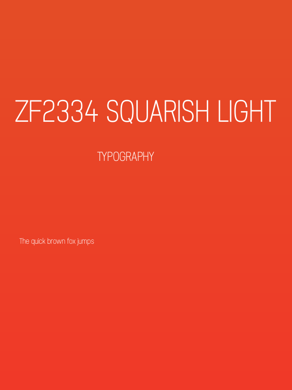 ZF2334 Squarish Light Poster