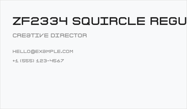 ZF2334 Squircle Regular Business Card