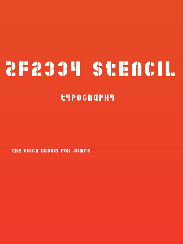 ZF2334 Stencil Poster