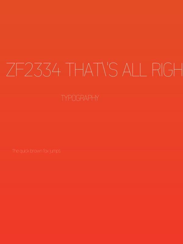 ZF2334 That's All Right Hairline Poster