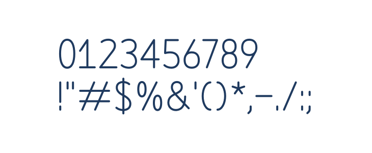 ZF2334 Typeface 139 Other Characters