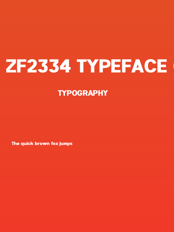 ZF2334 Typeface 6 Black Poster