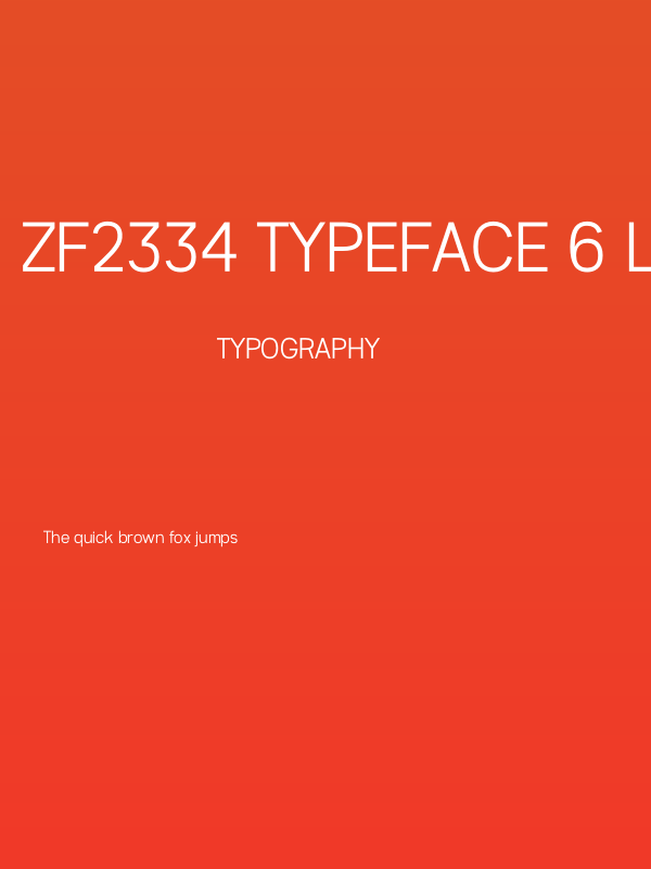 ZF2334 Typeface 6 Light Poster