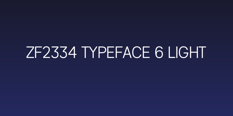 ZF2334 Typeface 6 Light Social Header